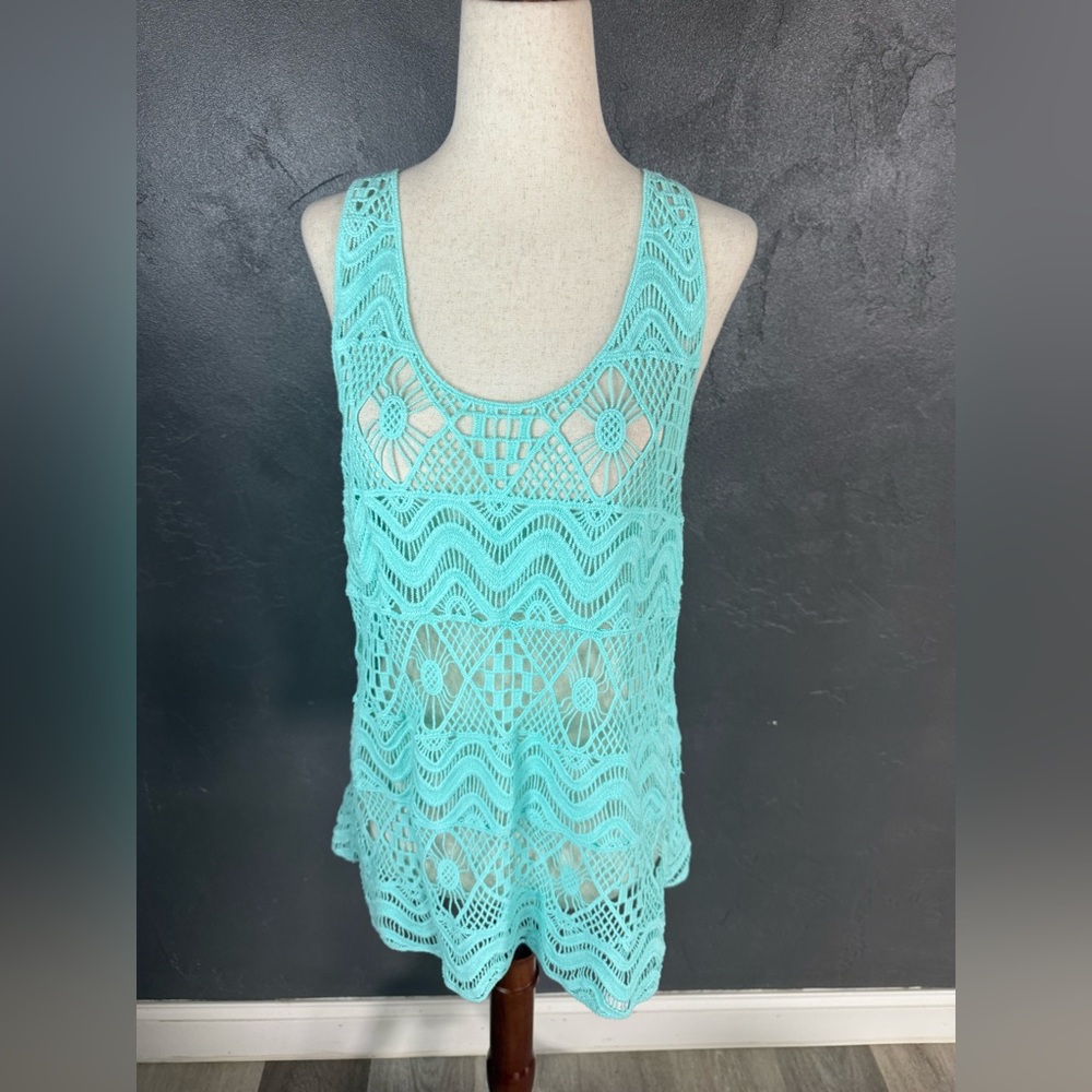 Aqua Maurice’s Crochet Sleeveless Tank